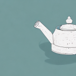 How do I remove tea stains from the ceramic body of a teapot with a modern and minimalist look?