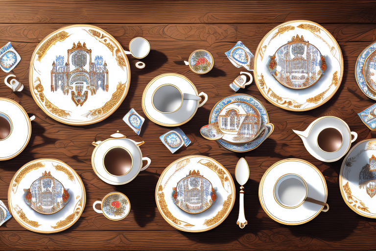A traditional bavarian tea set