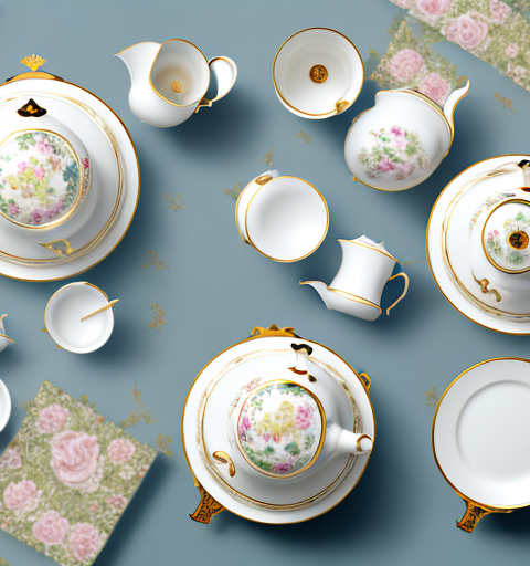 An elegant english tea set