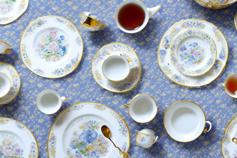 An elegant english tea set