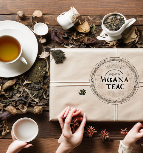 An elegant organic tea set