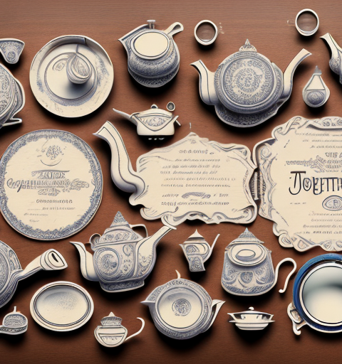 An assortment of vintage teapots