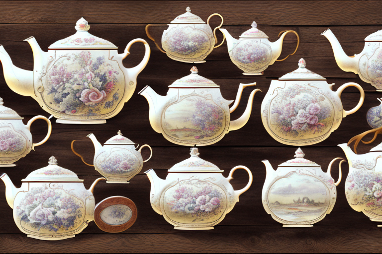 A collection of vintage english teapots