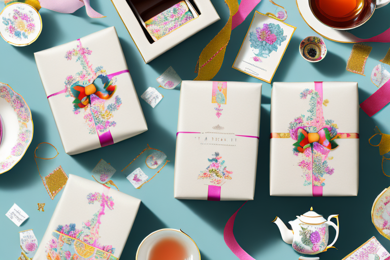 A beautifully arranged tea box set