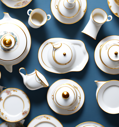 A variety of elegant teapot sets