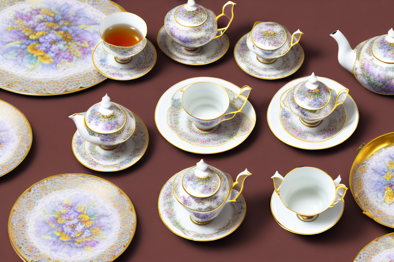 A variety of elegant and unique tea sets