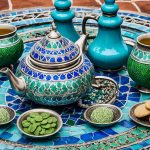 What are some innovative materials used in modern tea sets?