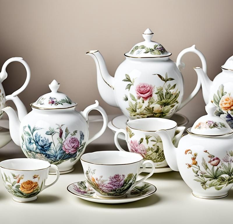 What makes bone china tea sets different from regular porcelain