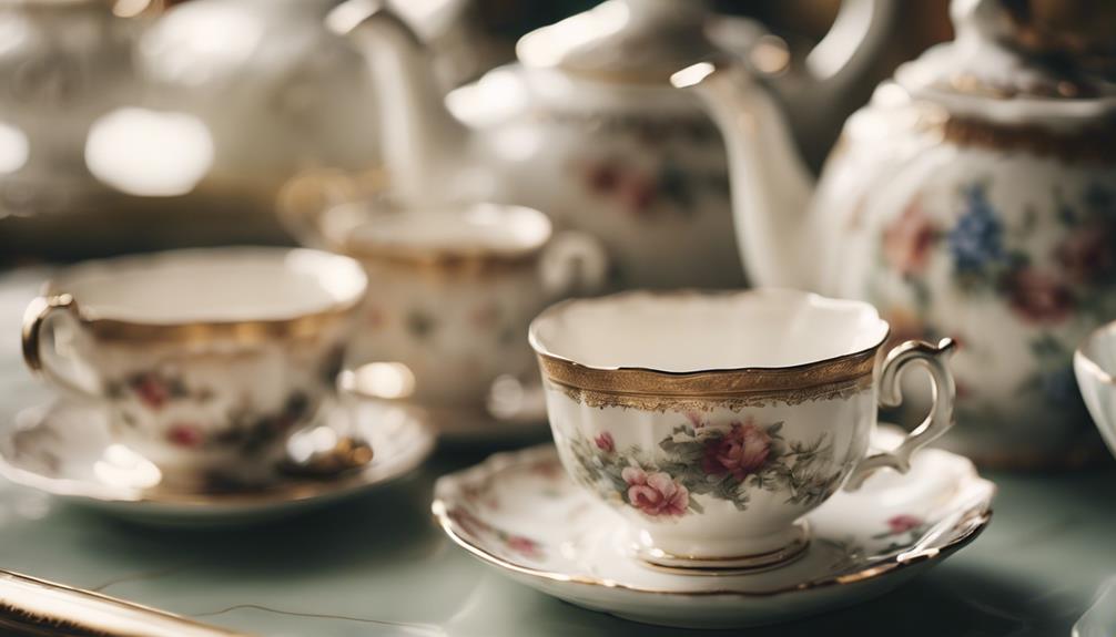 antique tea set collection