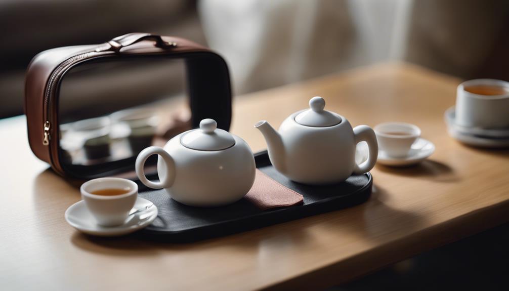 convenient tea set transport