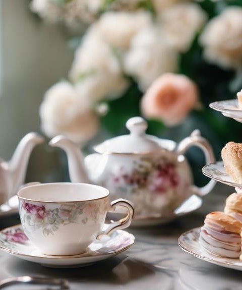 elegant tea set selection
