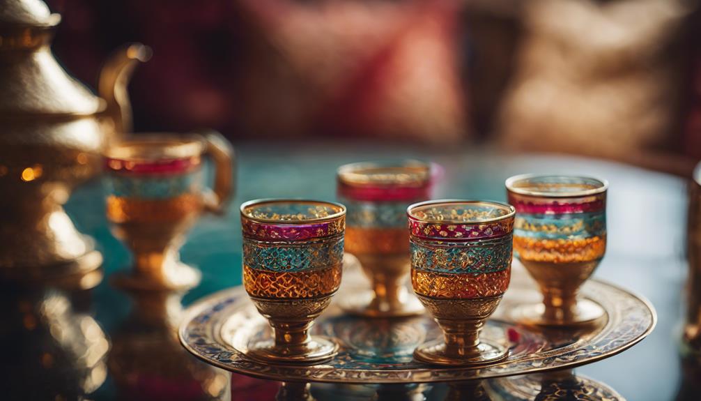 elegant turkish tea glasses