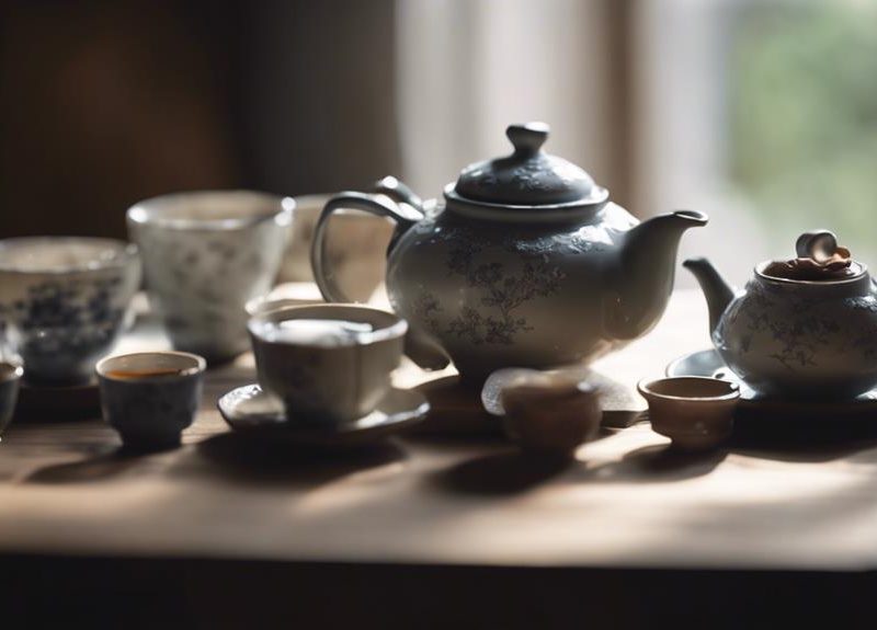 tea set material selection
