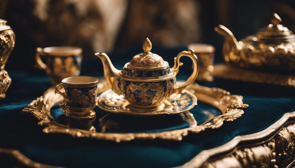 tea sets represent wealth