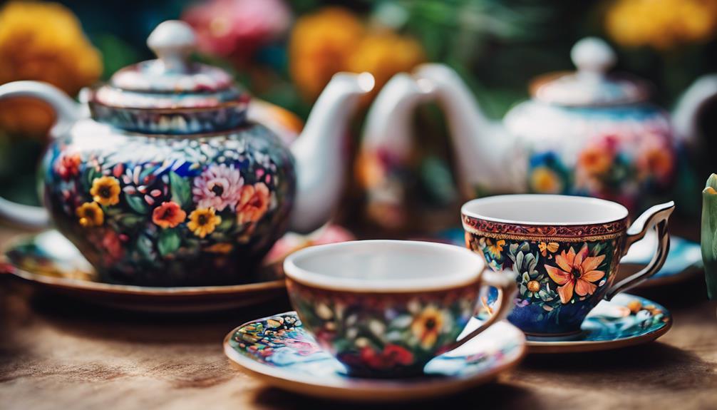 unique tea set design
